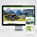 新能源电源设备配件外贸中英文多语言网站源码下载